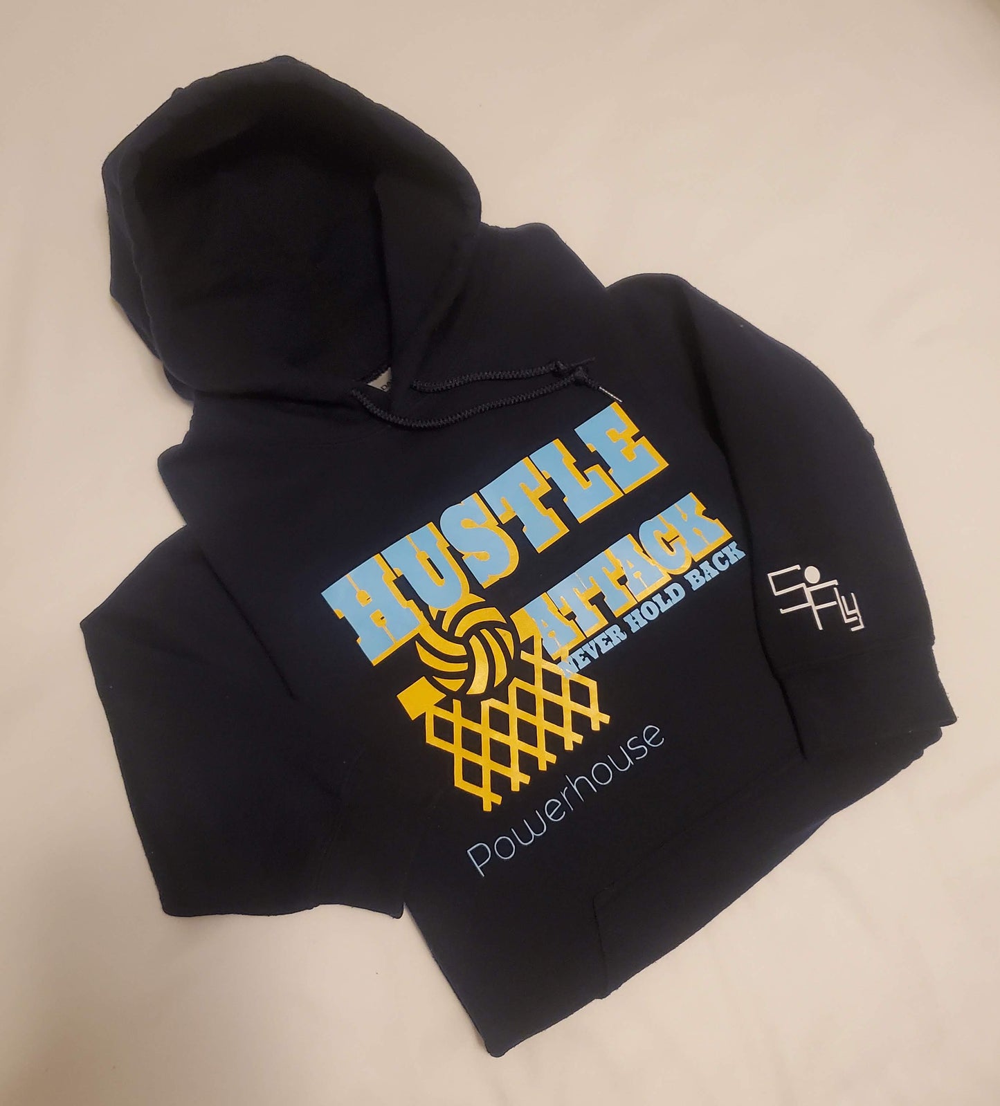 SoFly VOLLEYBALL HOODIE powerhouse: hustle, attack, never hold back