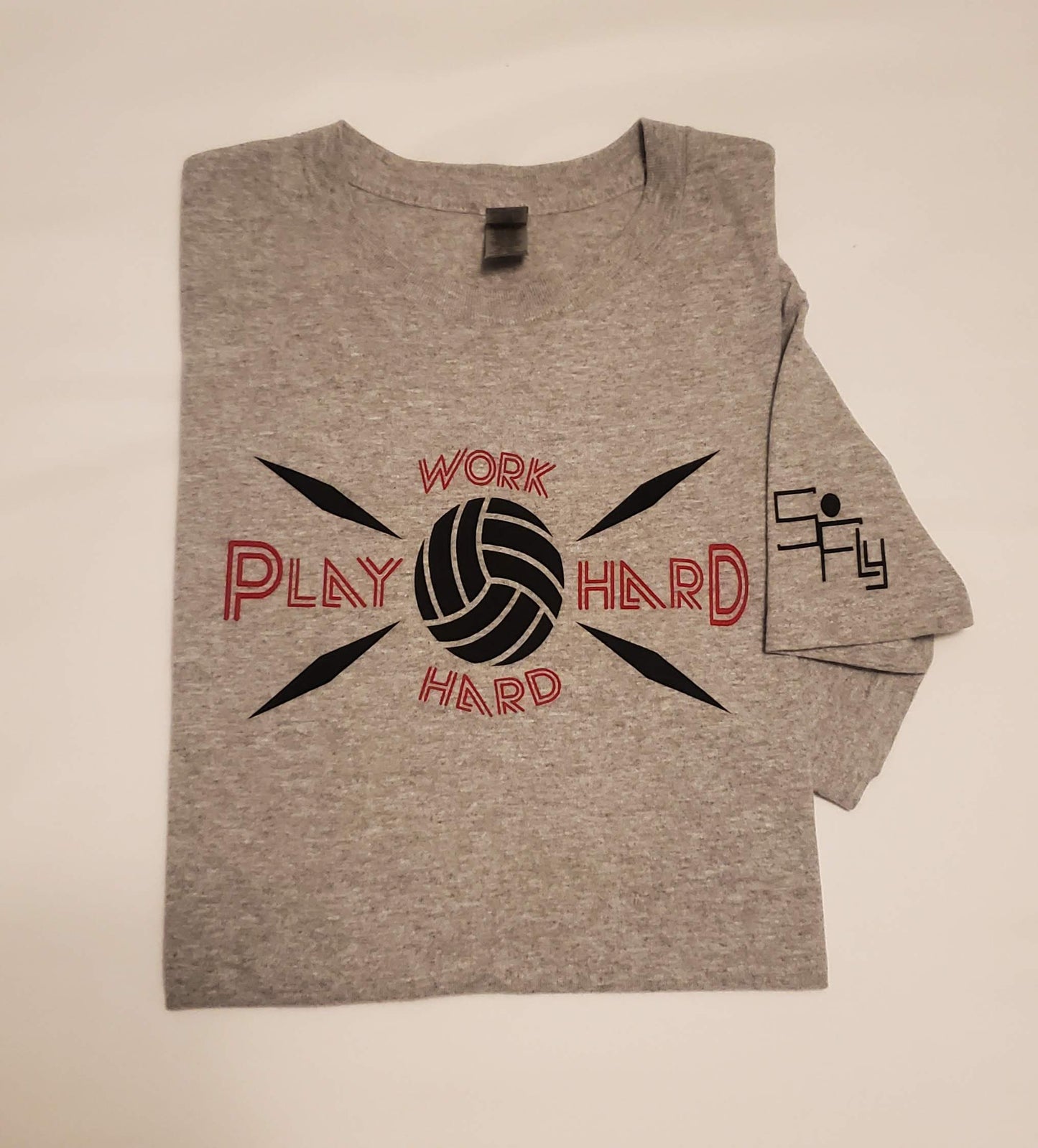 SoFly VOLLEYBALL T-SHIRT work hard, play hard