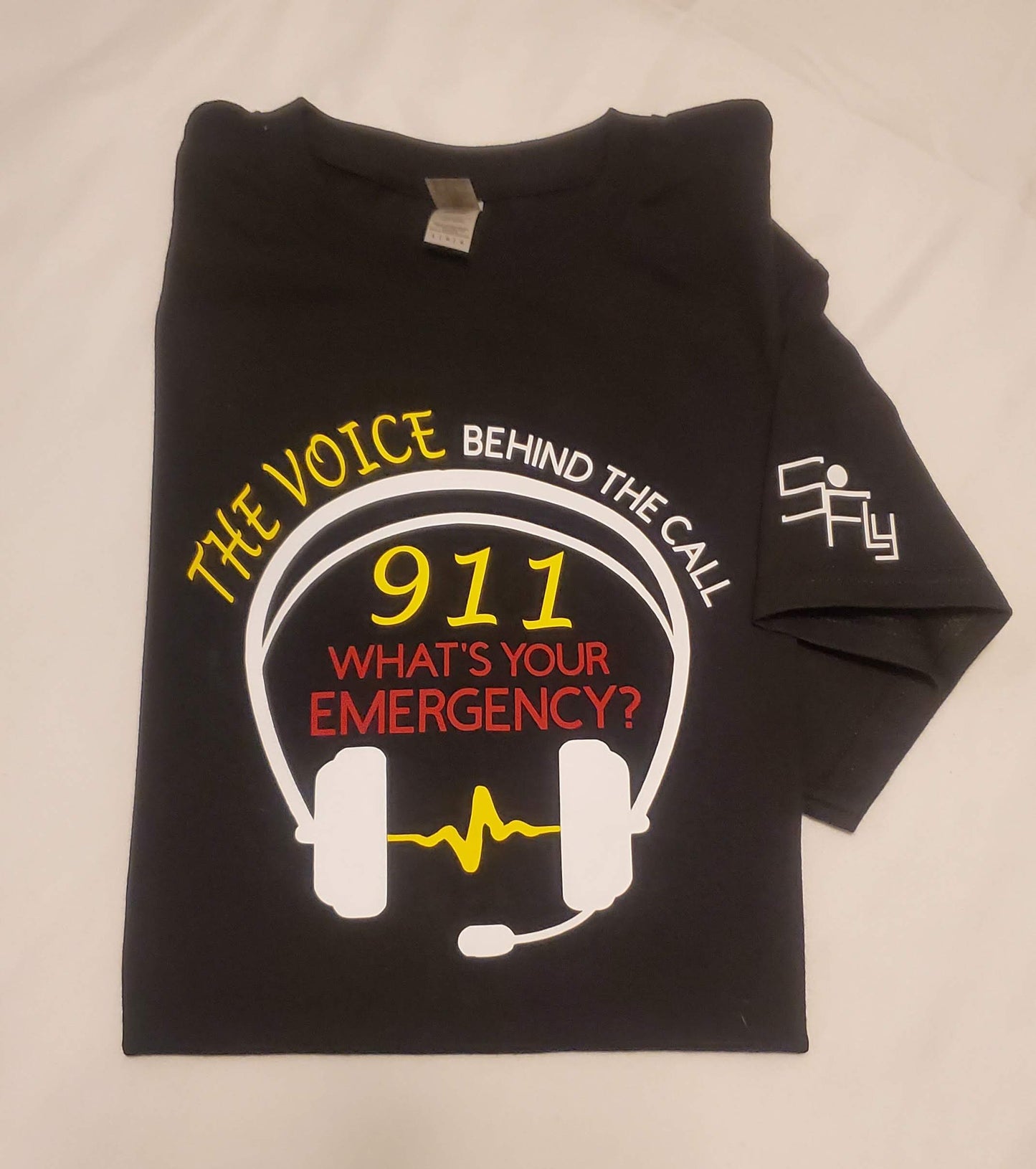 911 DISPATCHER / OPERATOR T-SHIRT the voice behind the call...