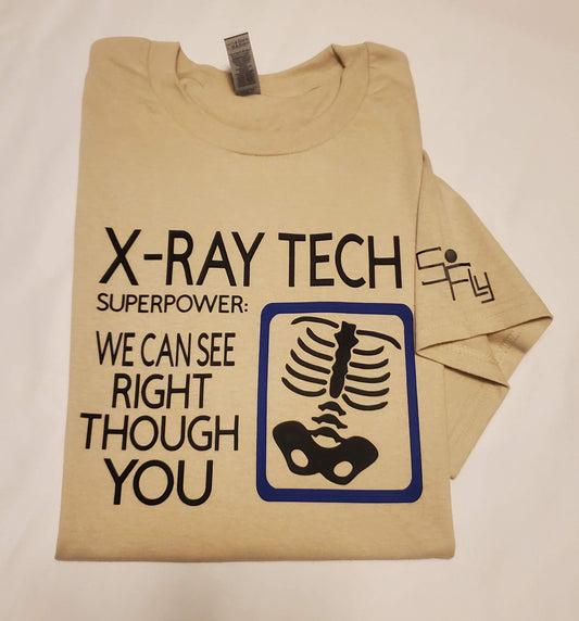 RADIOLOGY / X-RAY T-SHIRT x-ray tech superpower...
