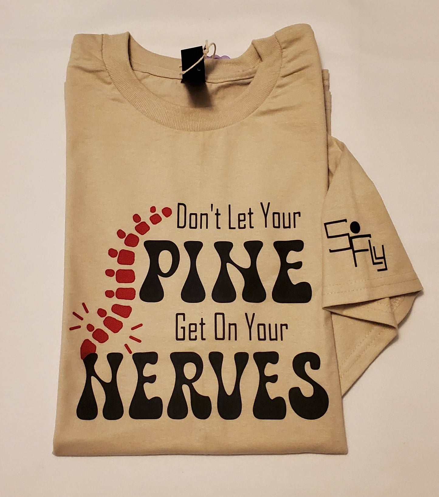 CHIROPRACTIC T-SHIRT don't let your spine get on your nerves