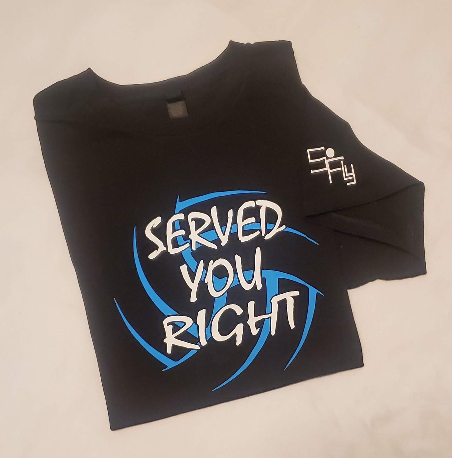 SoFly VOLLEYBALL T-SHIRT served you right (blue ball)