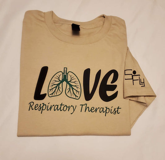 RESPIRATORY T-SHIRT love respiratory therapist