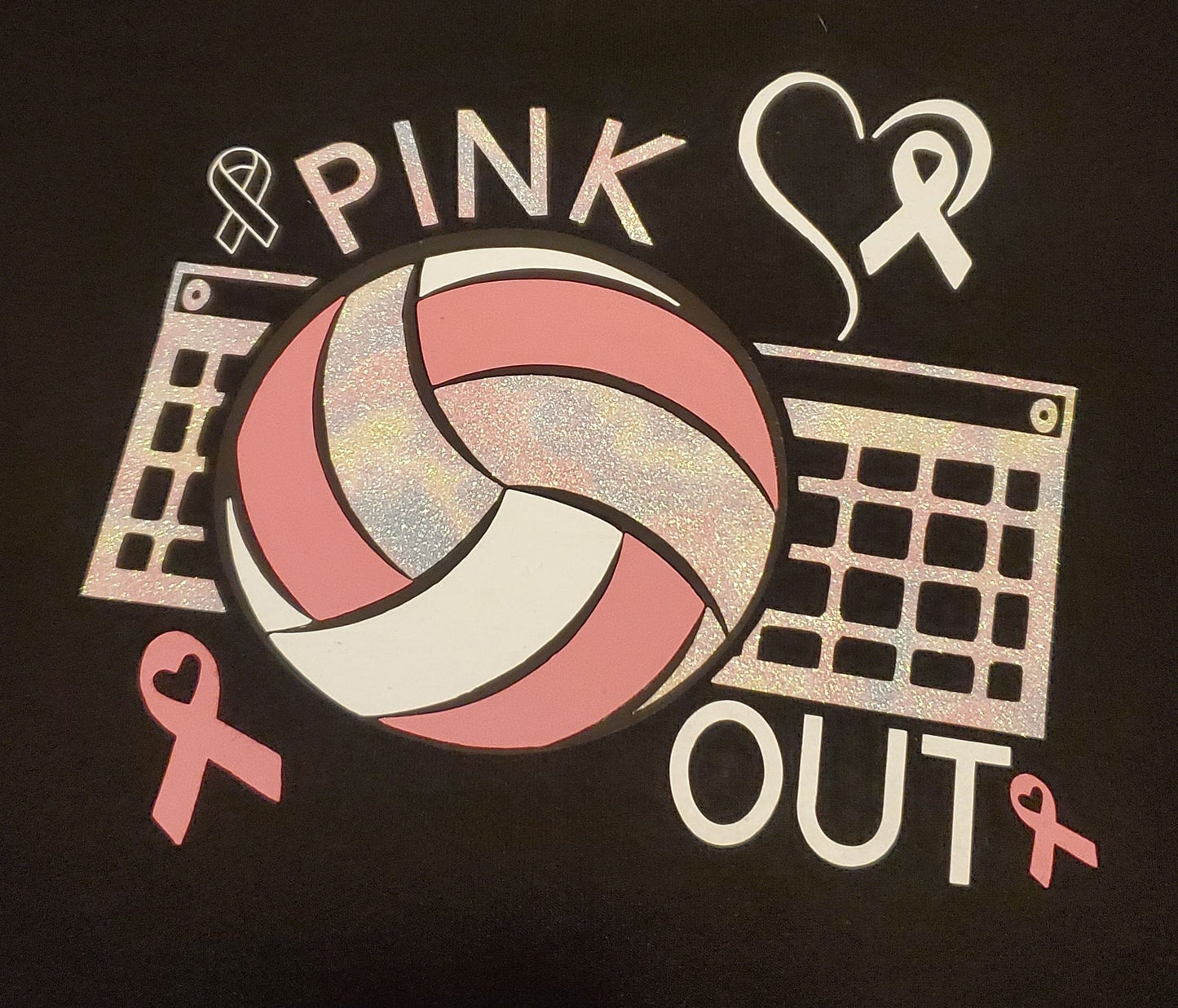 SoFly VOLLEYBALL T-SHIRT pink on pink volleyball