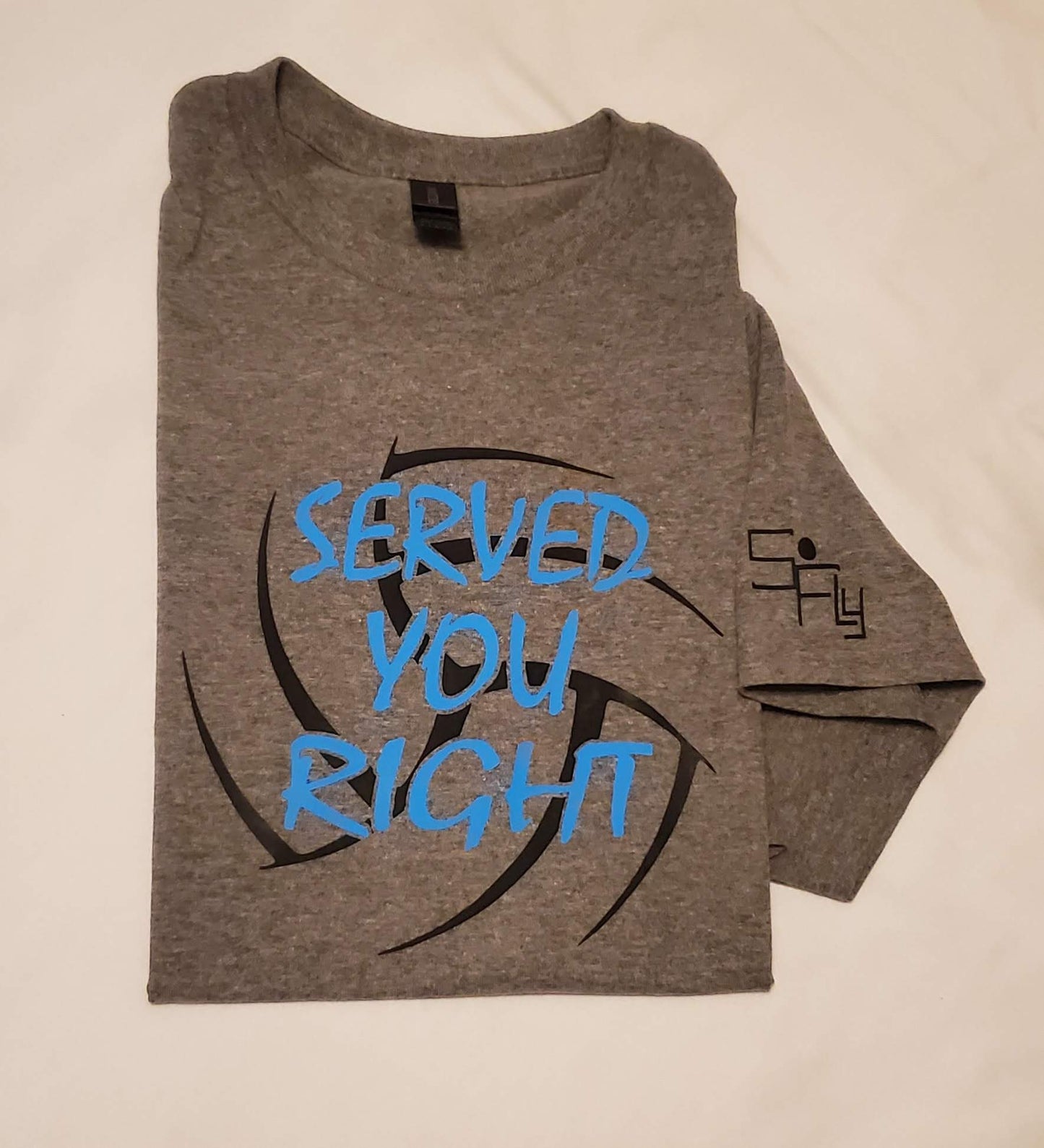 SoFly VOLLEYBALL T-SHIRT served you right (black ball)