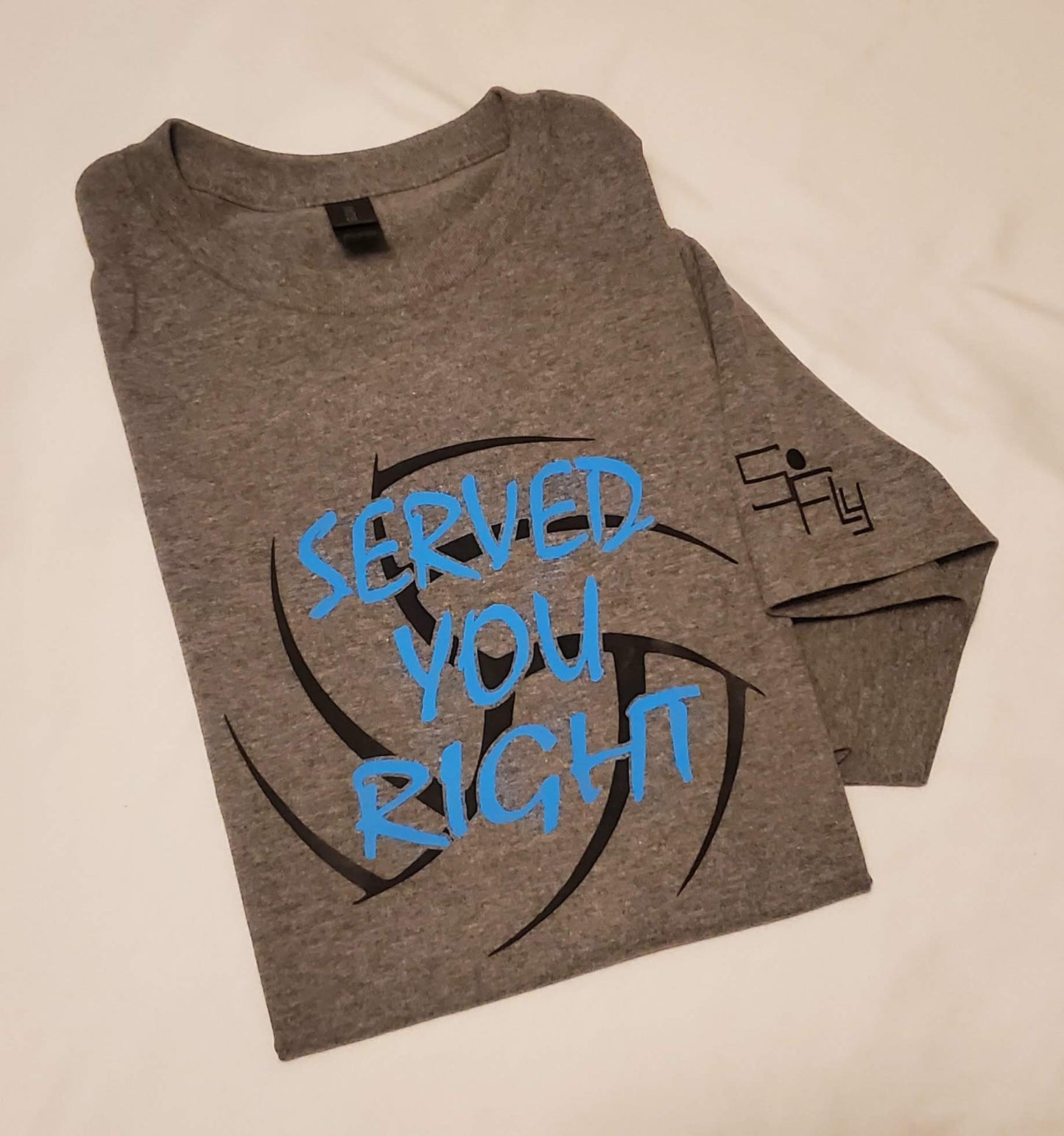 SoFly VOLLEYBALL T-SHIRT served you right (black ball)